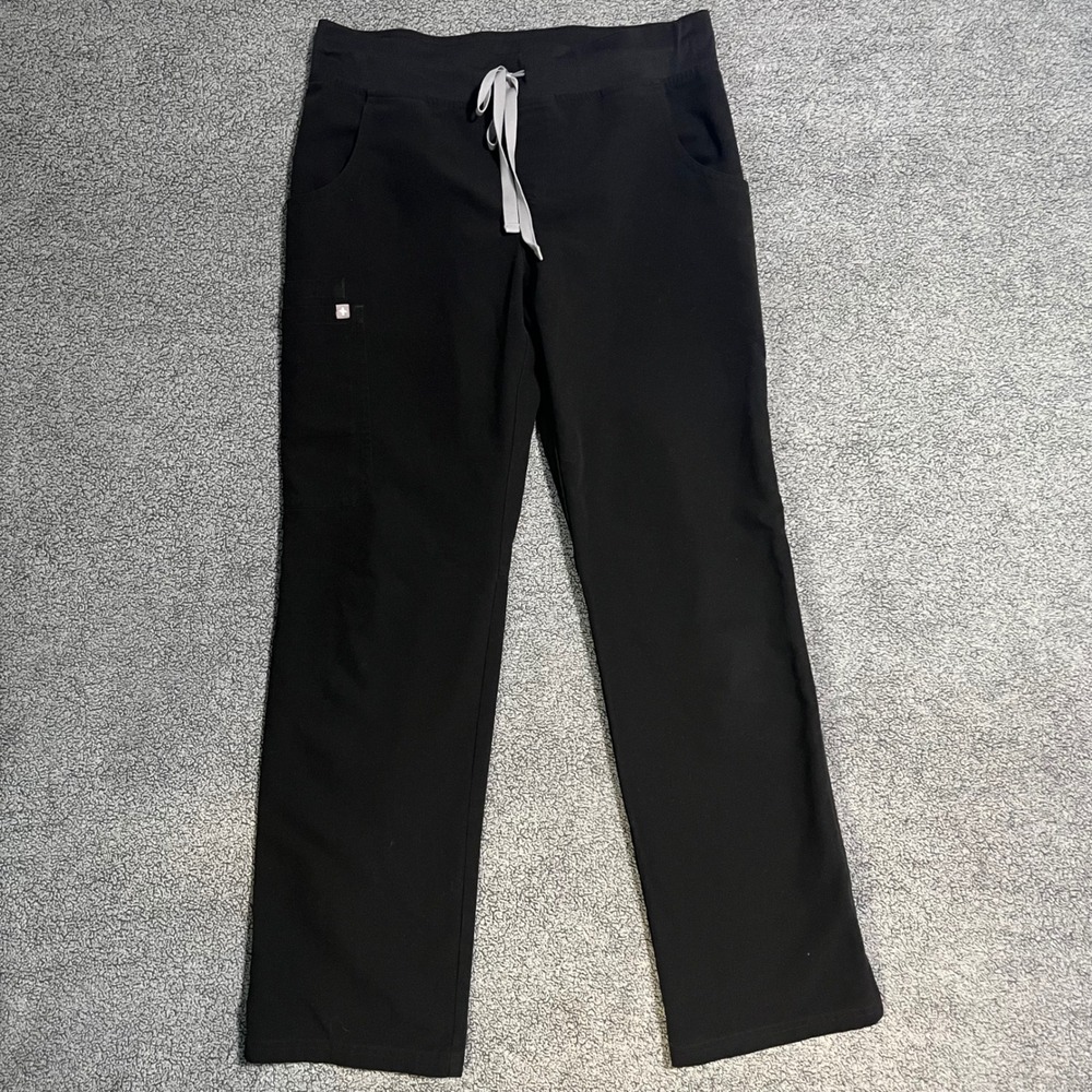 Figs Livingston Straight Leg Scrub Pants Black Small T21004 Technical Collection